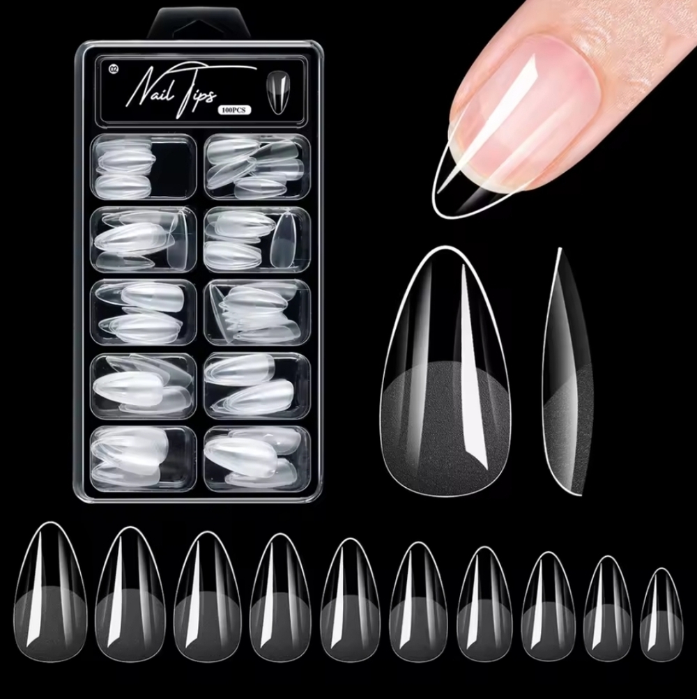 Clear Almond Nail Tips